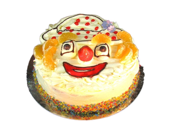 Clown taart 16 pers.